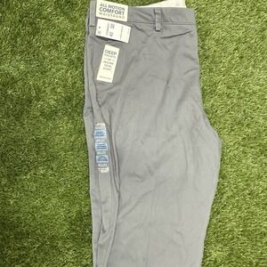 NEW Men's Dockers Signature Khaki Slim Fit w Stretch‎ Comfort Waist Gray 42x32